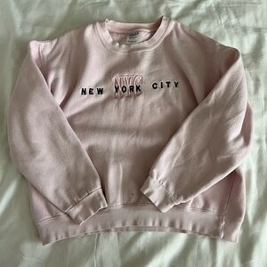Wali light pink NYC crewneck